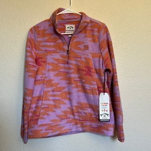 NWT Billabong fleece quarter zip